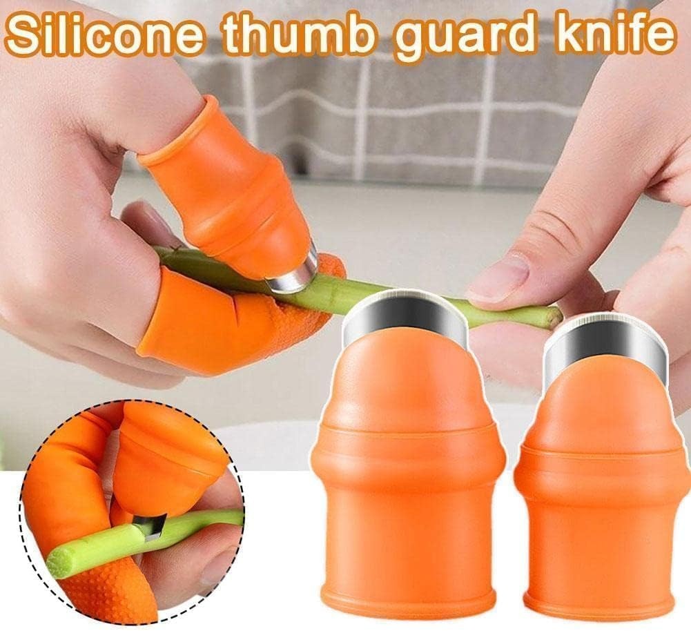 Fruit and Vegetable Picking Potted Plants Trim Silicone Thumb Knife Set, Pick…