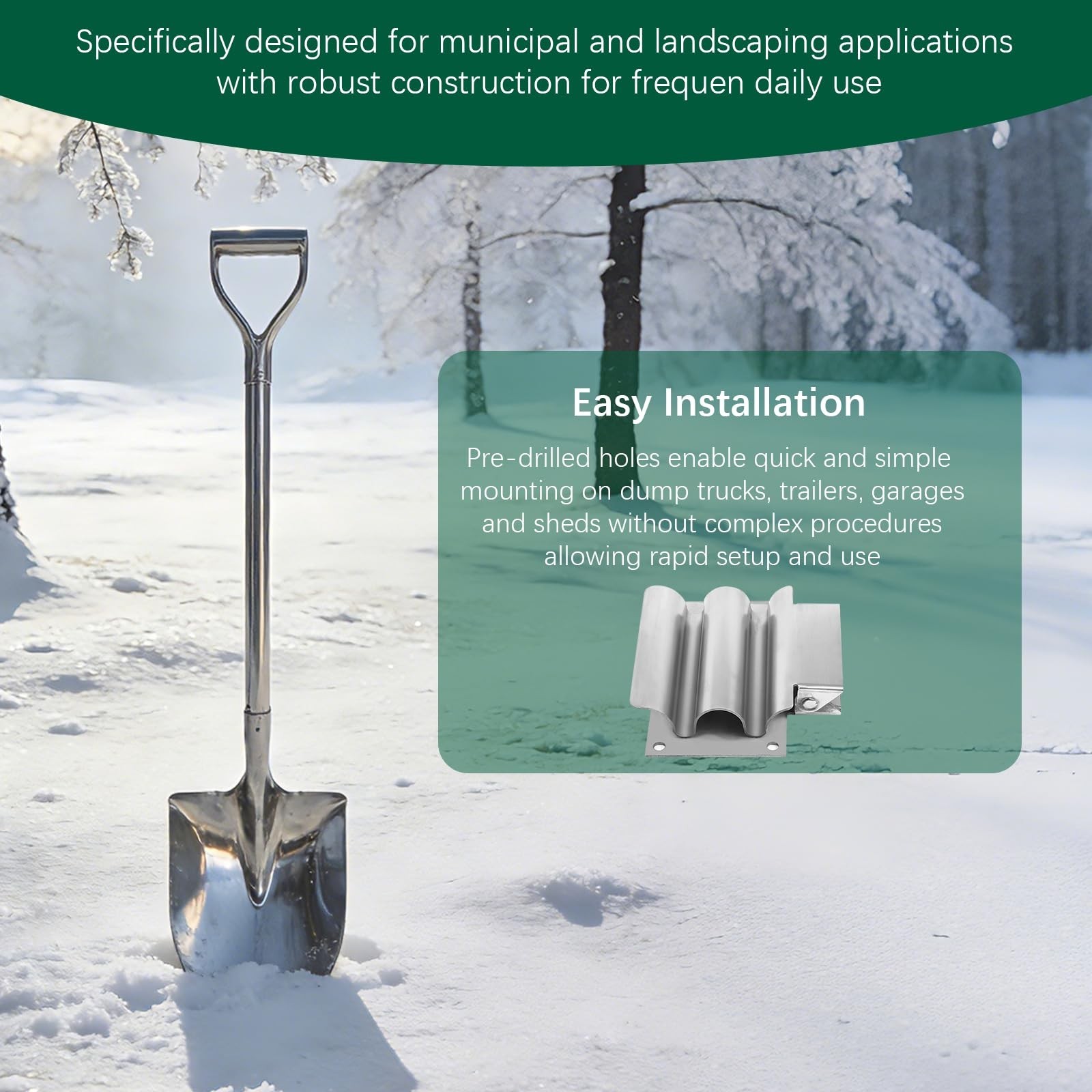 SH675SS Shovel Holder Brackets,Heavy Duty Hand Tool Holder for Rakes,Hoes and…