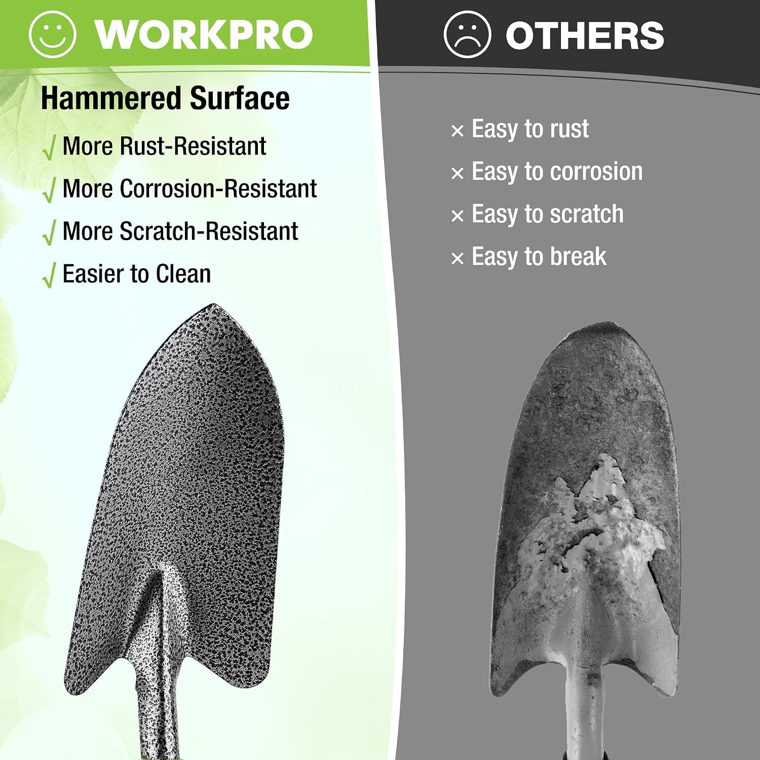 WORKPRO 6-Pc Garden Tool Set, Heavy Duty Hand Tools, Gifts for Men/Women