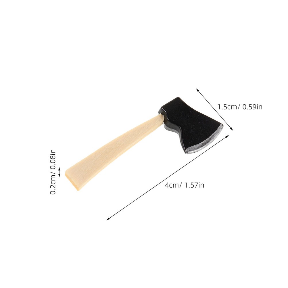 12 Pcs Dollhouse Axe Model for Farm Garden Decoration Accessories Miniature