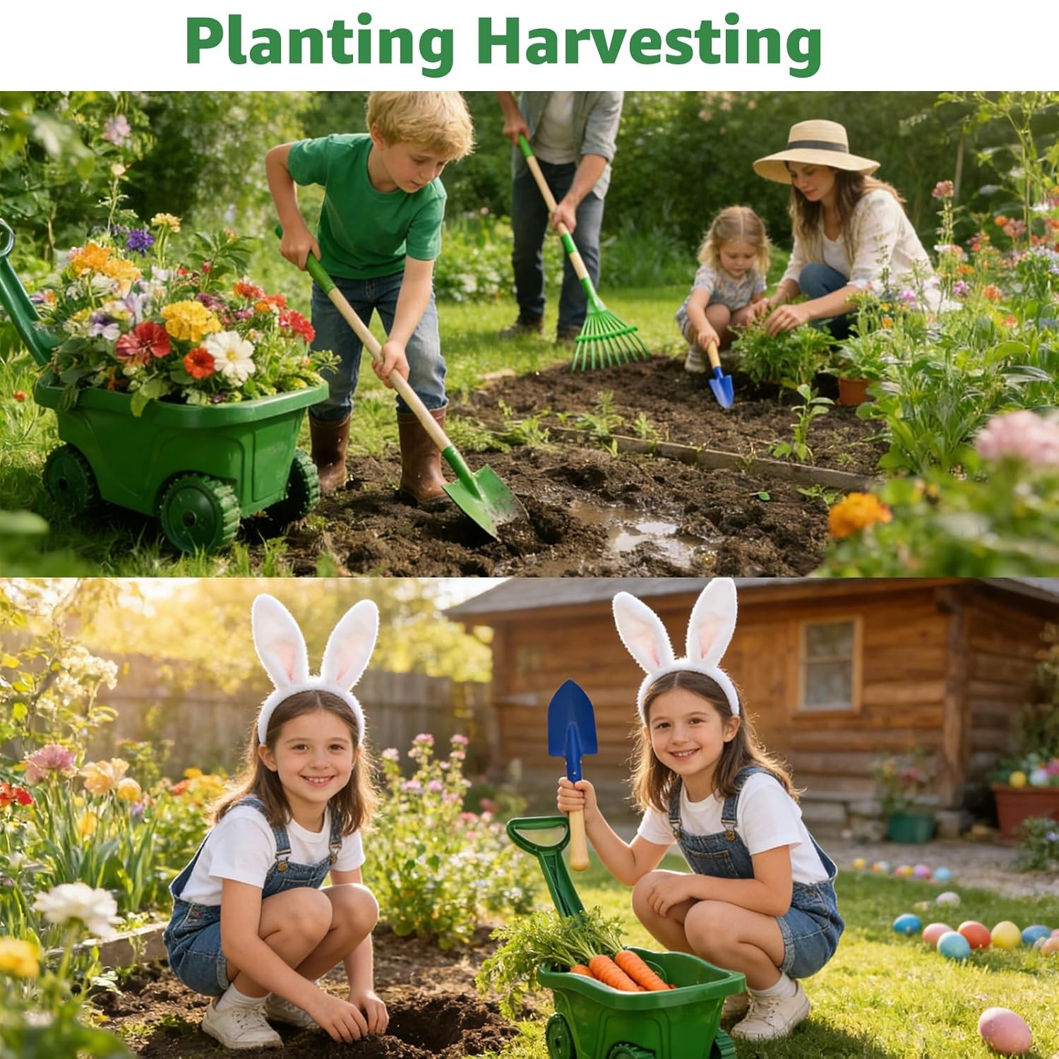 Kids Gardening Tools Set 10Pcs Gardening Kit for Kids Toy Gardening Equipment