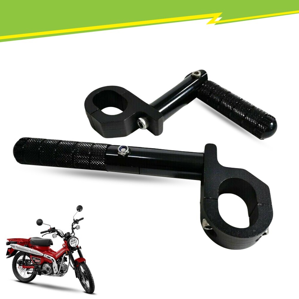 REAR FOOTREST PASSENGER FOOT PEGS SET FIT HONDA CT125 TRAIL HUNTER CUB 2020-2023