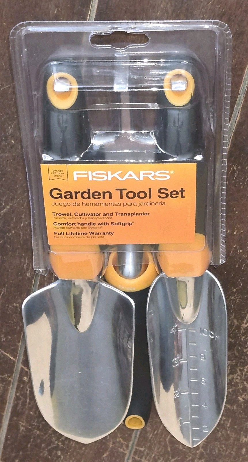 3pc Fiskars ERGO Garden Tool Set: Trowel/Cultivator/Transplanter #8449