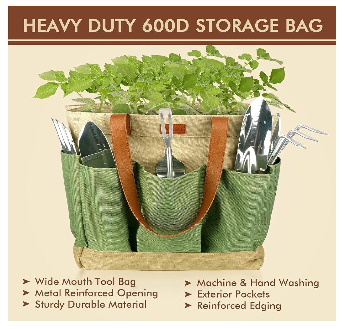 Gardening Tools – 10 Pcs Garden Tool Set Heavy Duty Stainless Steel Garden Suppl