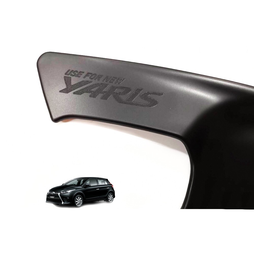 MATTE BLACK DOOR HANDLE INSERT BOWL COVER FIT FOR TOYOTA YARIS 2014 – 2016