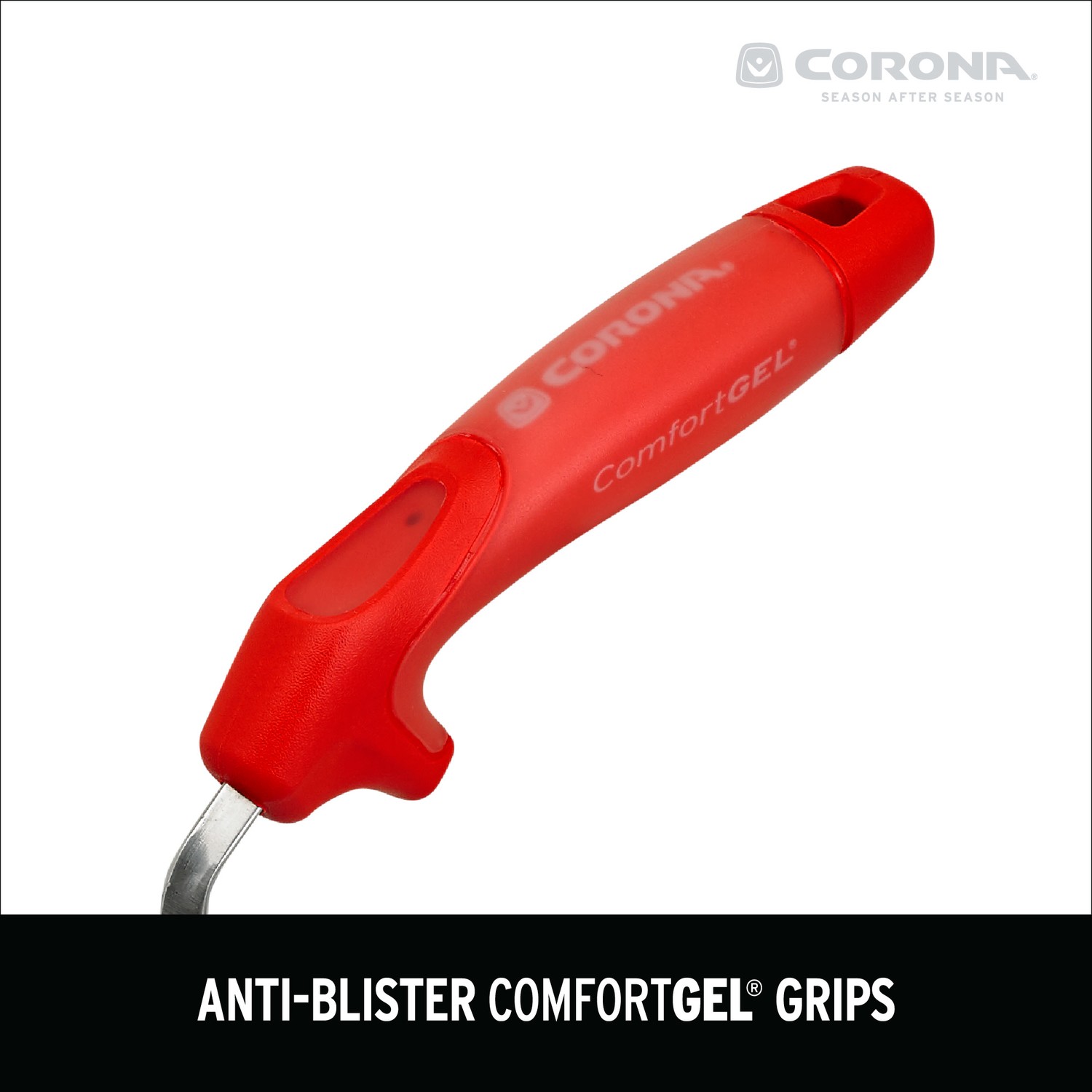 Corona CT3314 Stainless Steel Red Ergonomic Grip Trowel 7 L in. Handle