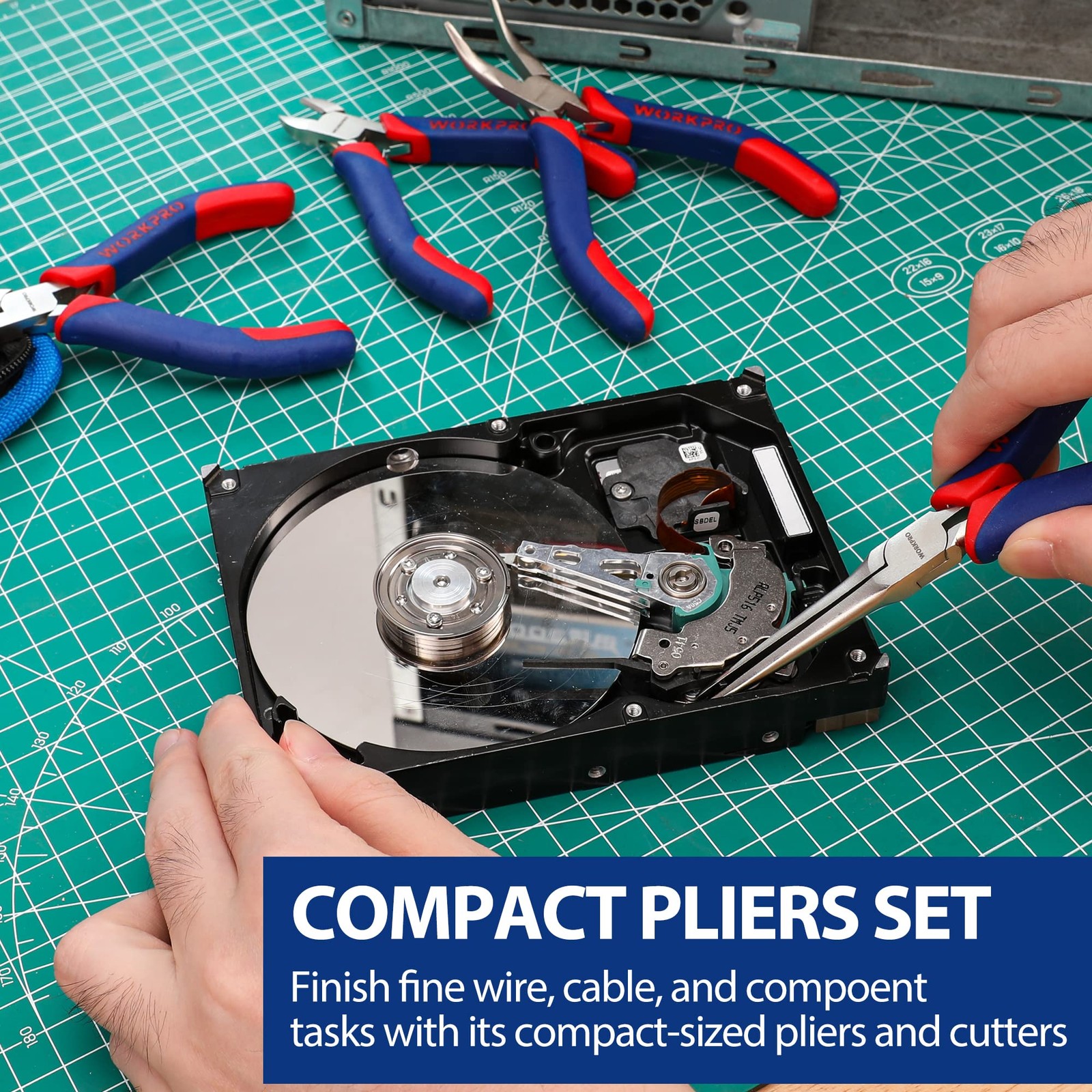 Workpro 33Pcs Precision Repair Tool Set Includes Pliers Set Screwdrivers Set