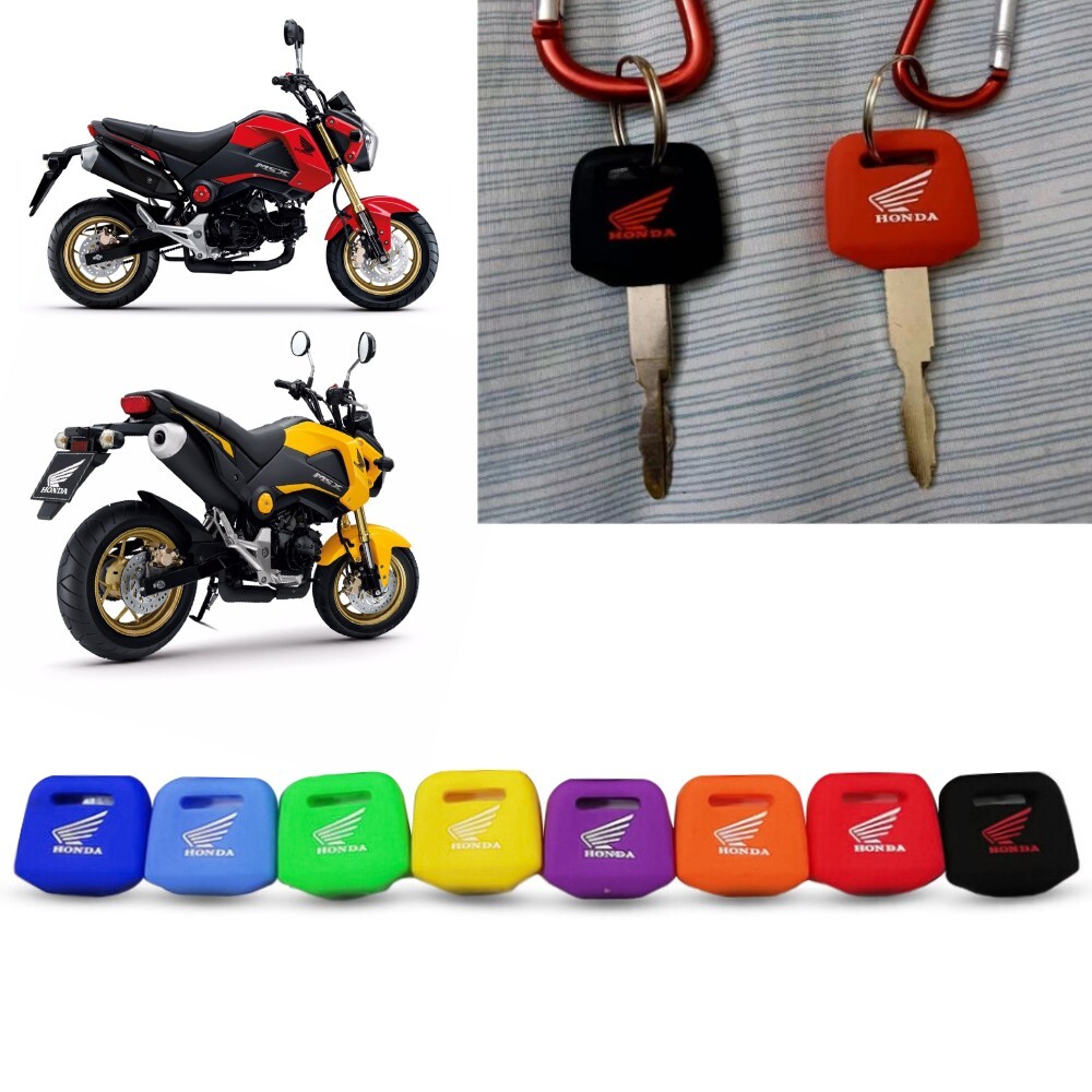 SILICONE KEY COVER CASE ACCESSORIES RUBBER FOR HONDA GROM MSX SF 125 2013-2020