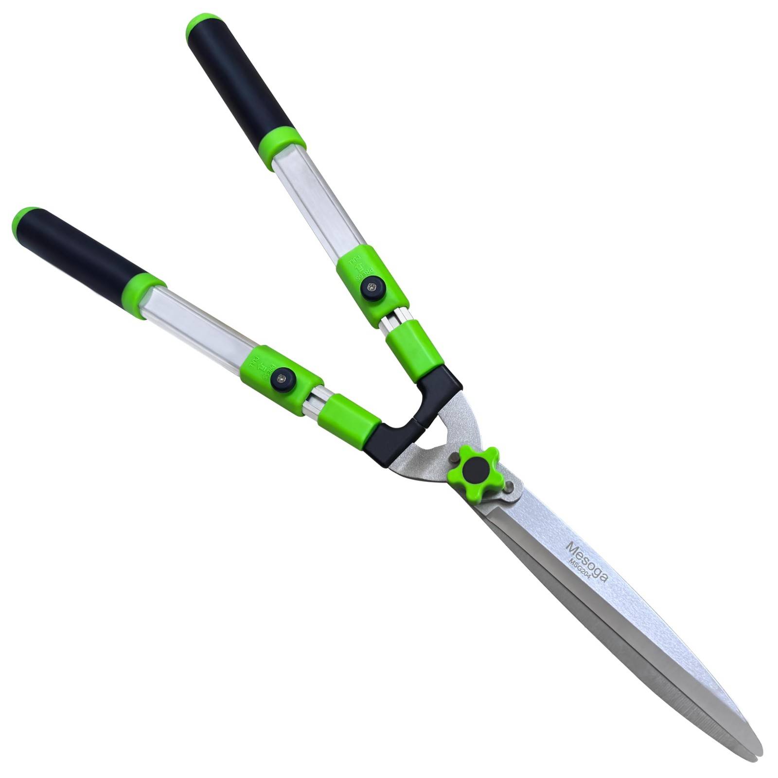 Extendable Hedge Shears – Professional Garden Trimmer with Straight Blade, Ad…