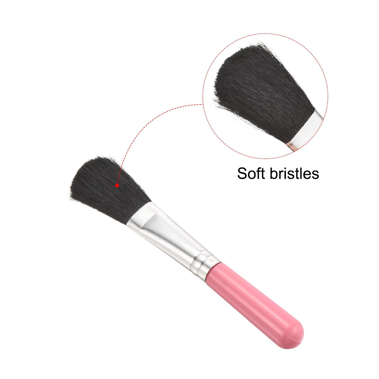 Succulent Cleaning Brush 6Pack 125mm Black Plant Brush for Garden Pink Handle