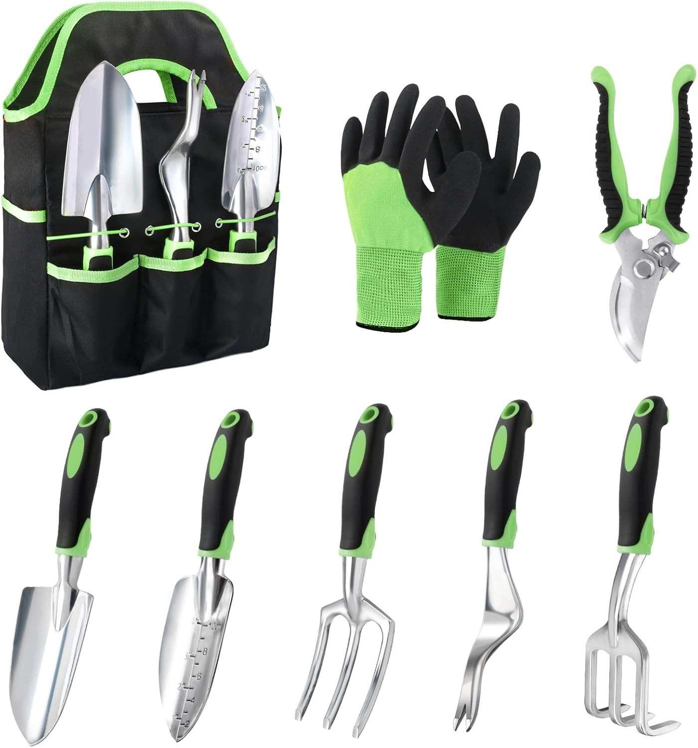 Gardening Tools Set with good quality handles, Heavy Duty Garden Tool Set