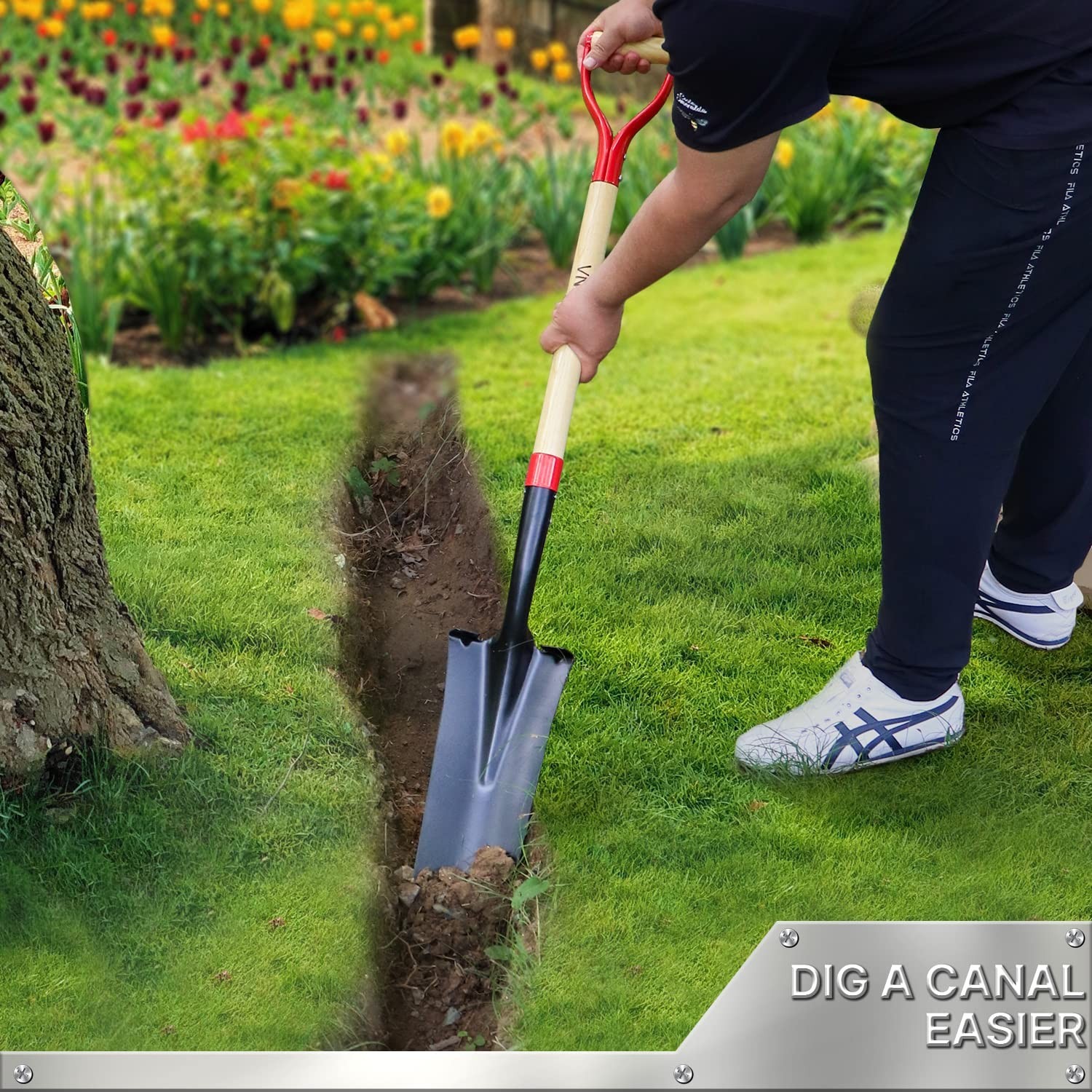 VNIMTI Spade Shovel,Transplanting Spade，Drain Spade,Spade Shovels for Dig