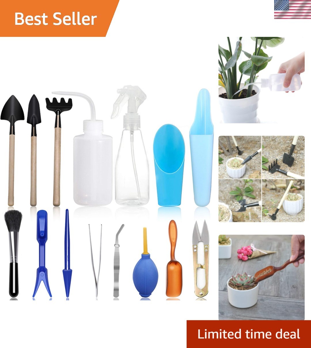 Thoughtful Gift: 5-Piece Portable Succulent Plant Tools Set for Garden Lovers