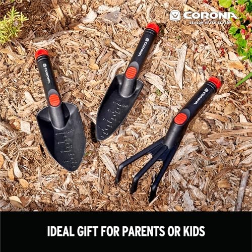 Tools 3-Piece Garden Hand Tools Set Black Plastic