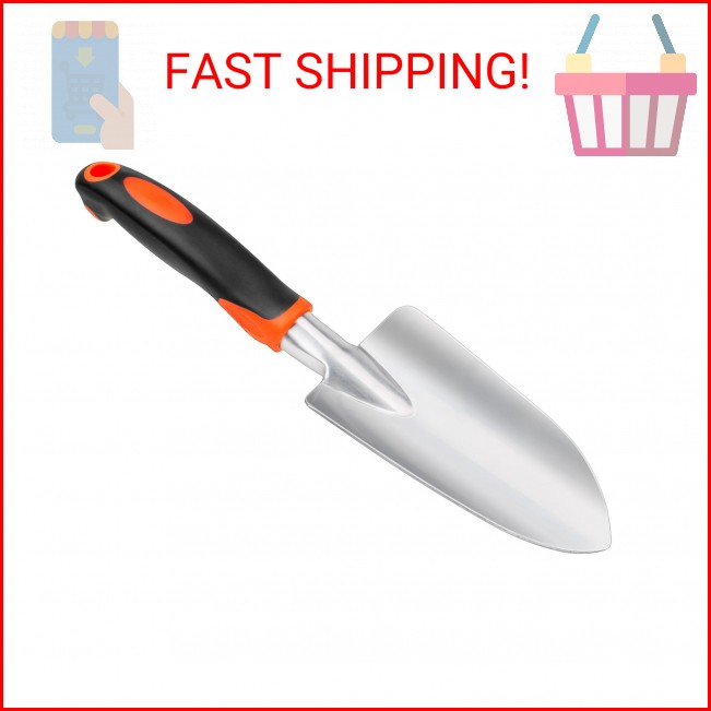 Garden Shovel Garden Hand Trowel, Heavy Duty Hand Shovel with Ergonomic Handle,
