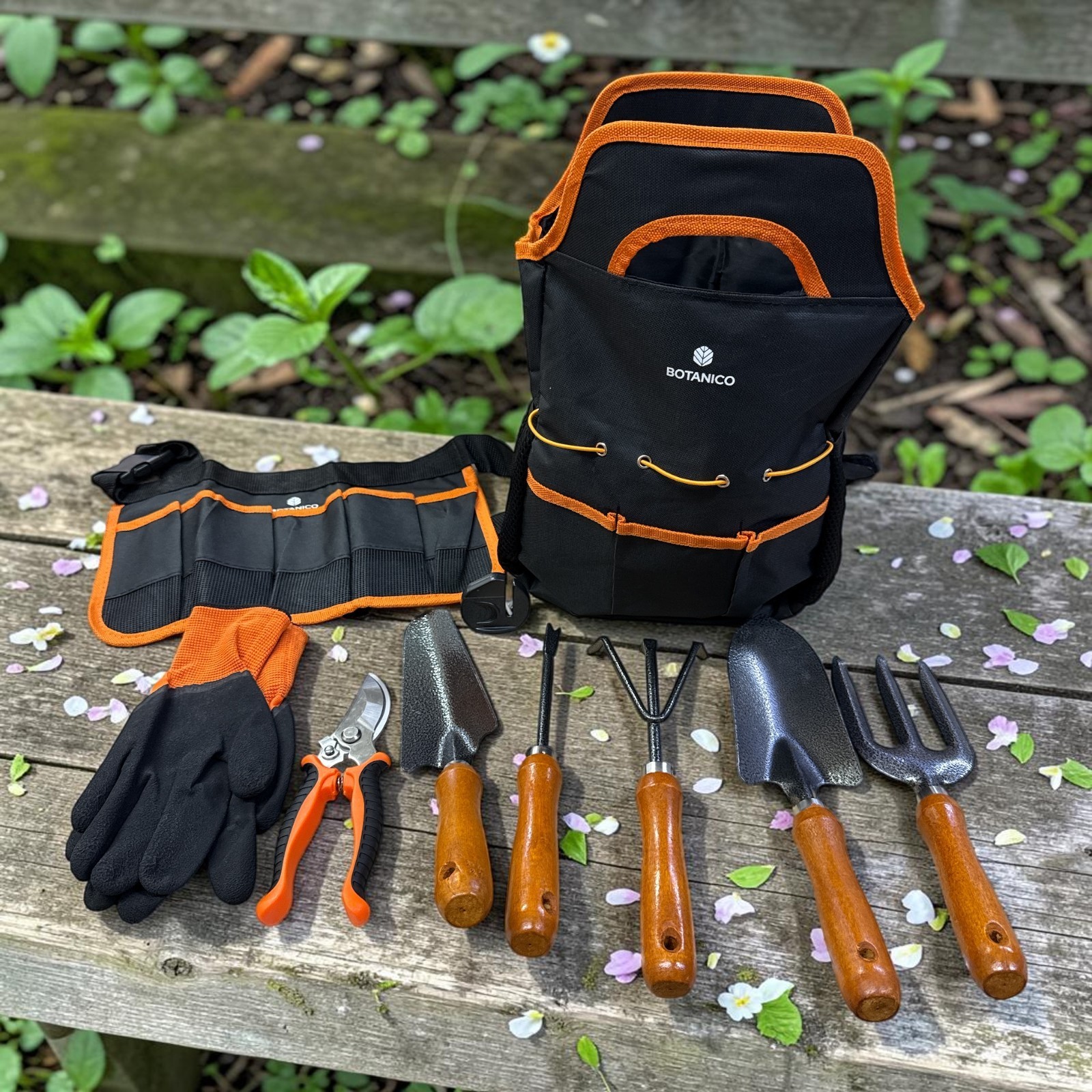 Multi-Use Garden Tool Set 600D Oxford Bag Gloves Gardening Kit Tools