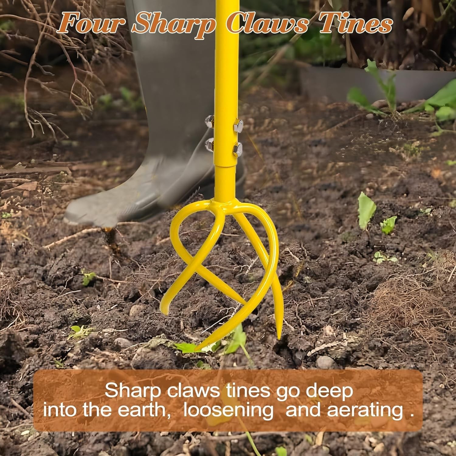 Garden Hand Tiller Claw Twist Cultivator – Steel