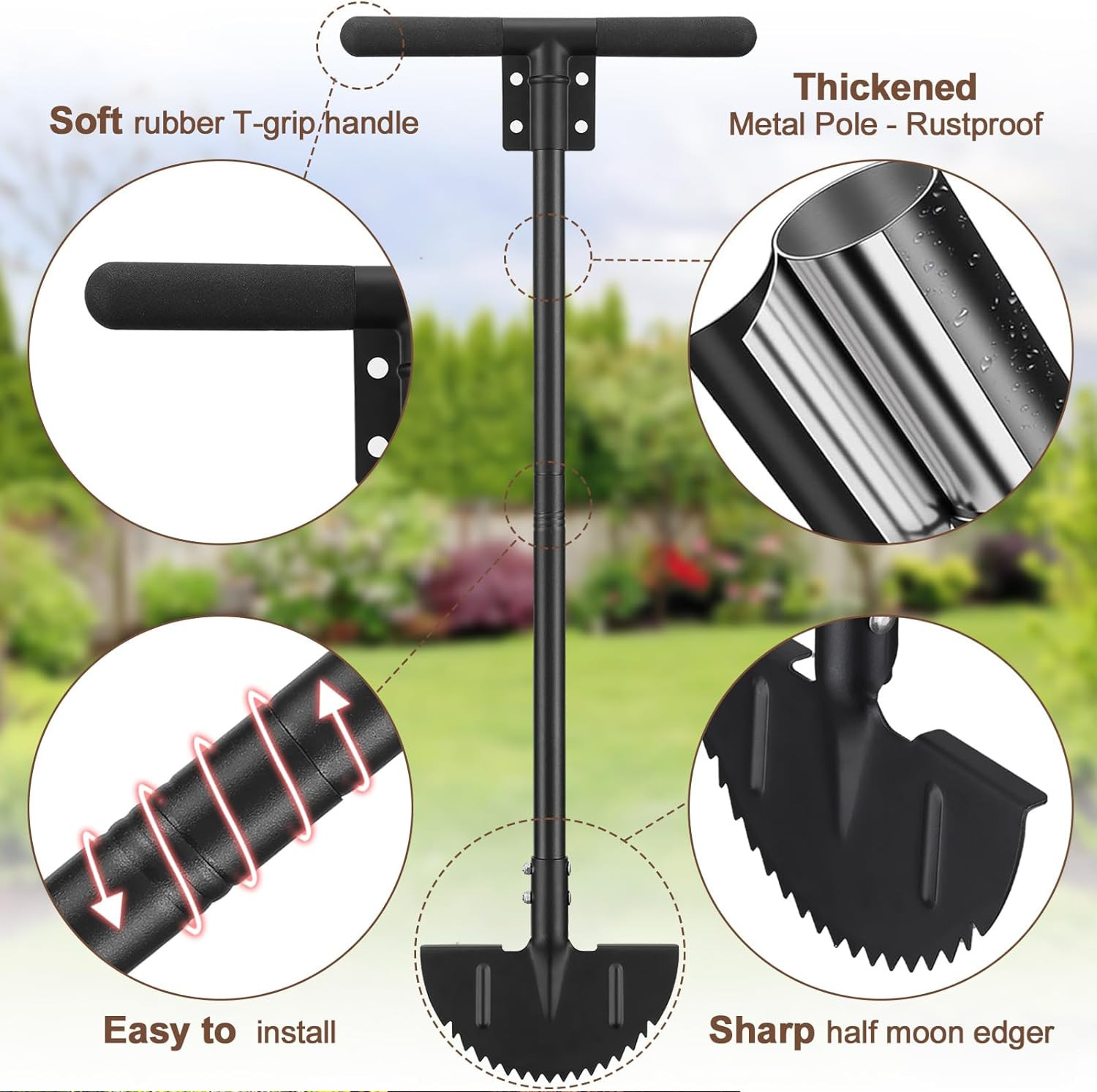 Garden Lawn Landscape Grass weed Trenches Sidewalk Driveway edger cutter chopper