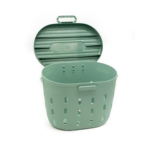 Vego Garden In-Ground Worm Composter 7 Gallon Outdoor Compost Bin Sage Green