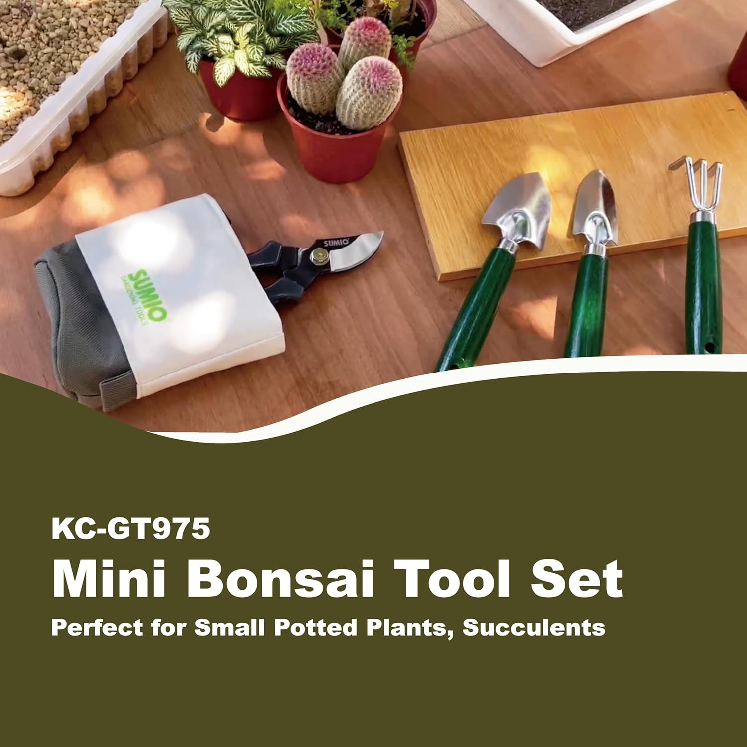 Mini Garden Tool Kit, Desk Indoor Plant Tool Set, Portable Garden Tool Set, Succ