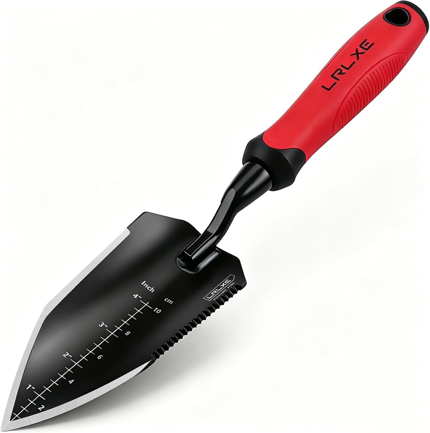 Heavy Duty Garden Trowel, Stainless Steel Pointed Hand Shovel with Non‑Slip R…