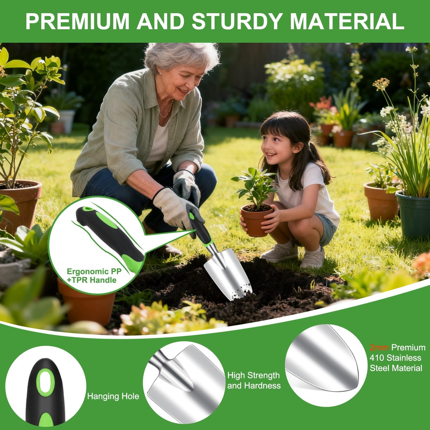 Gardening Tools 22-Piece Heavy Duty Garden Tool Set Gardening Supplies Gifts …