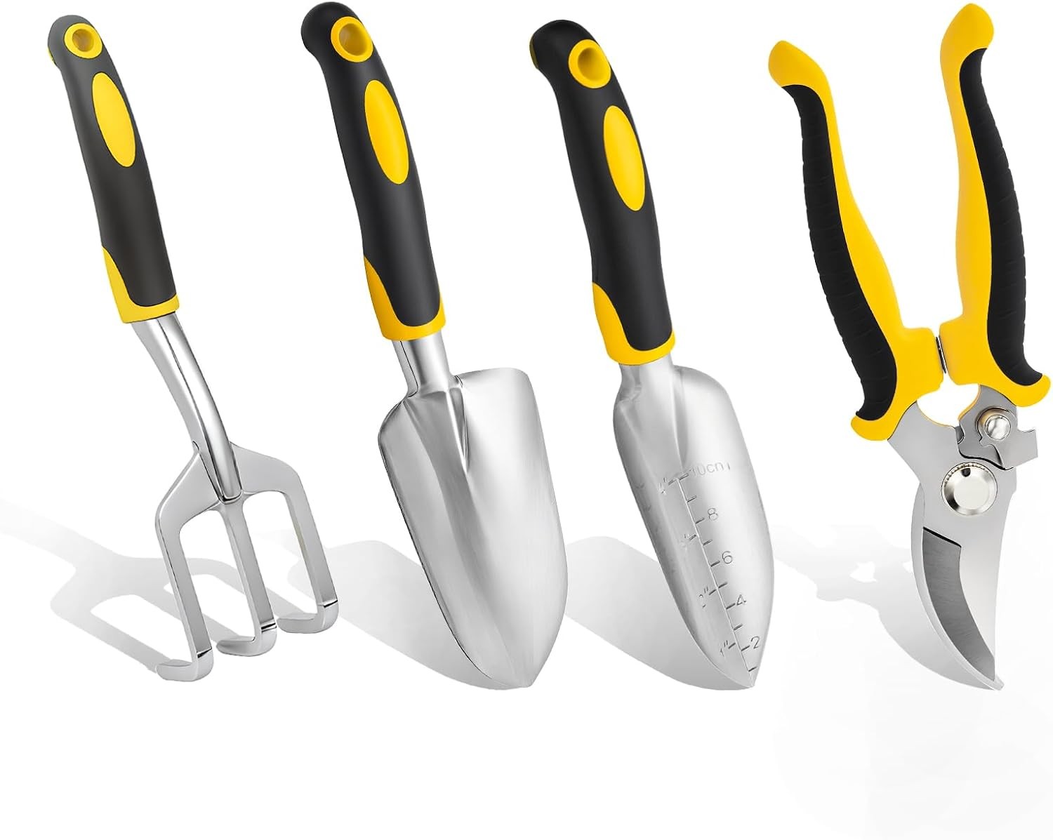 Garden Tool Set 4-Piece,Heavy Duty Aluminum Gardening Tools,Rust-Proof Gardening