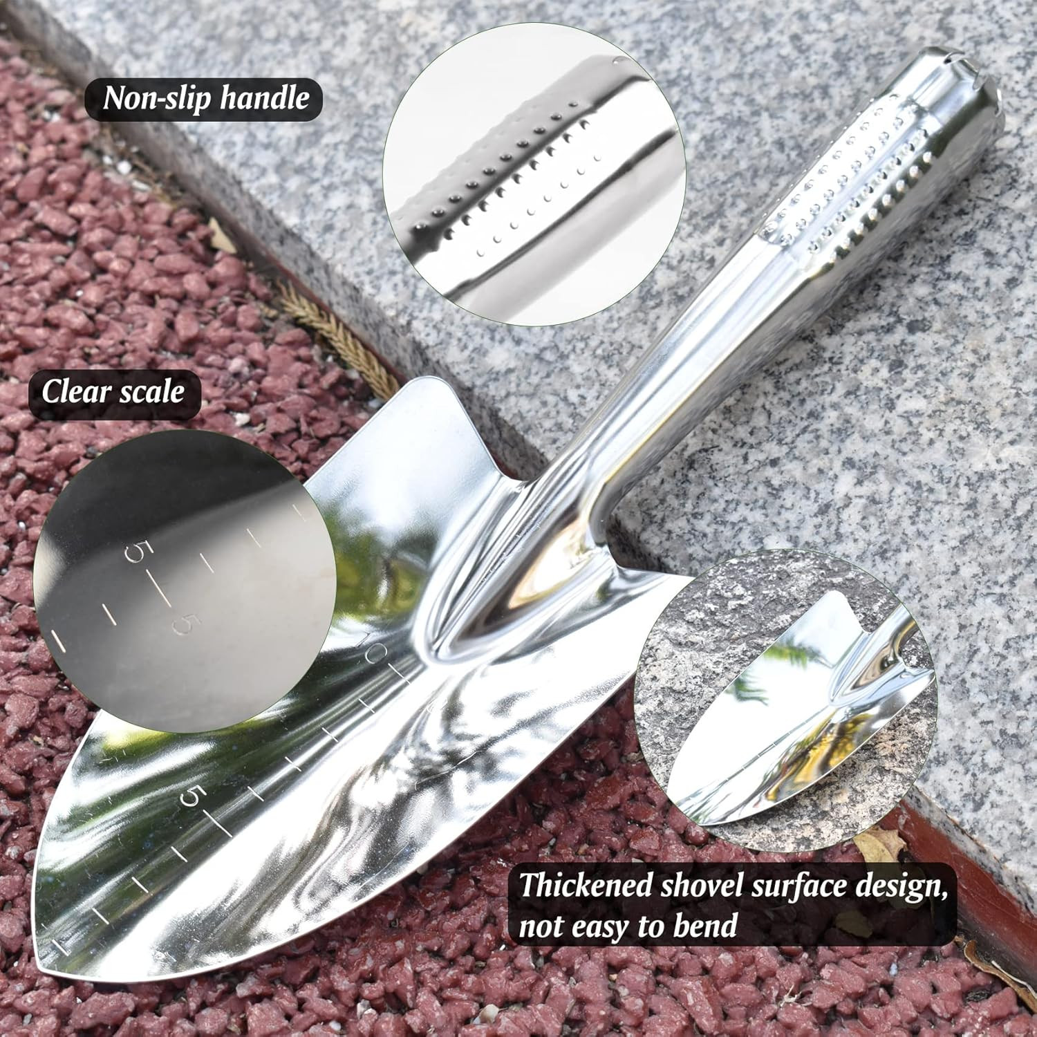 Stainless Steel Pointed Garden Trowel for Digging Planting | Stainless Steel, Er