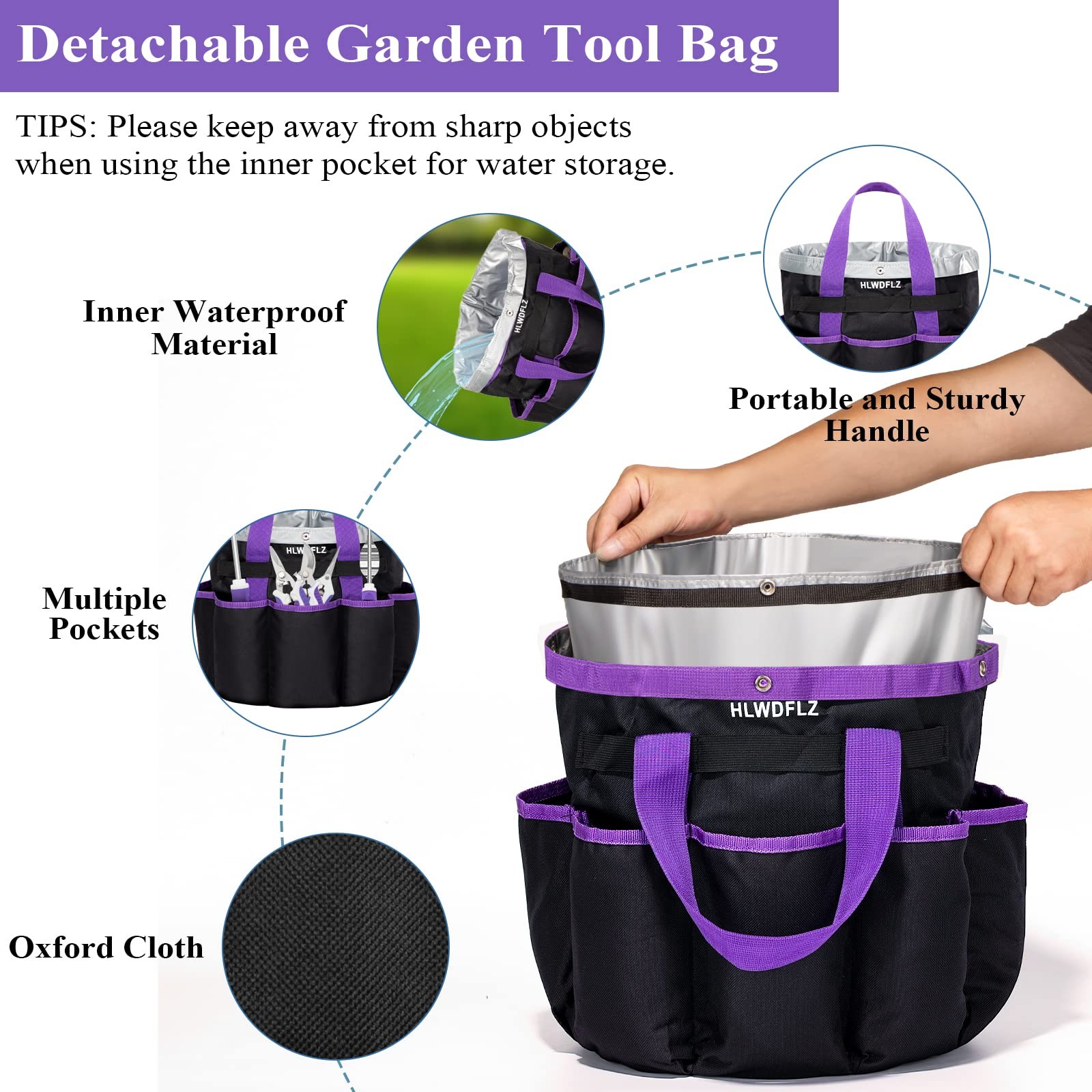 Purple Garden Tool Set Gardening Items For Women 11pcs Heavy Duty Garden Tools W