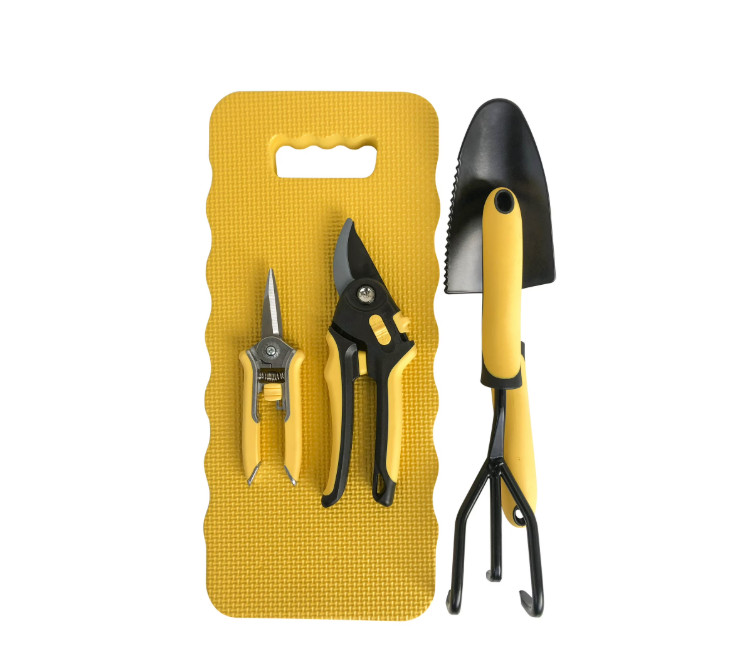 5 Piece Gardening Tool Set With Kneeling Pad, Pruner, Shears & Hand Tool