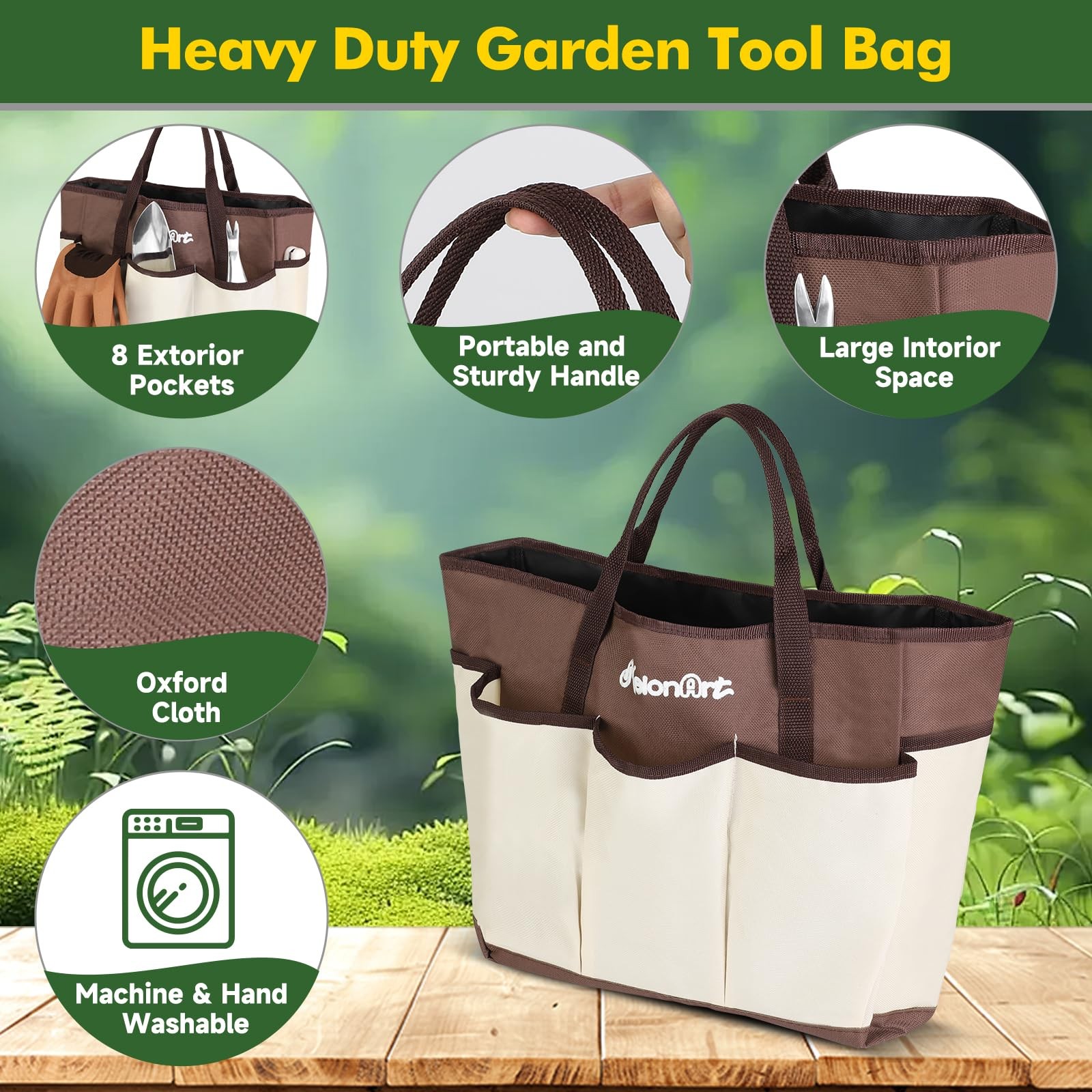 New Garden Tool Set 10 Pcs Heavy Duty Gardening Hand Kit for Women Aluminum with