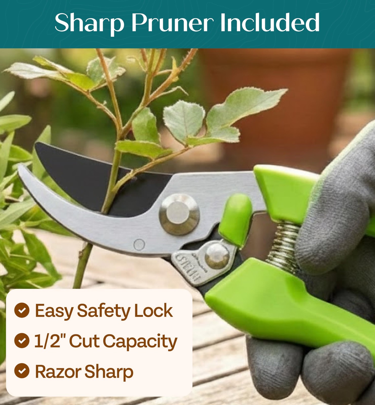 Heavy Duty Gardening Tools – Gardening Gifts for Women, Men, Mom, Dad – Durab…