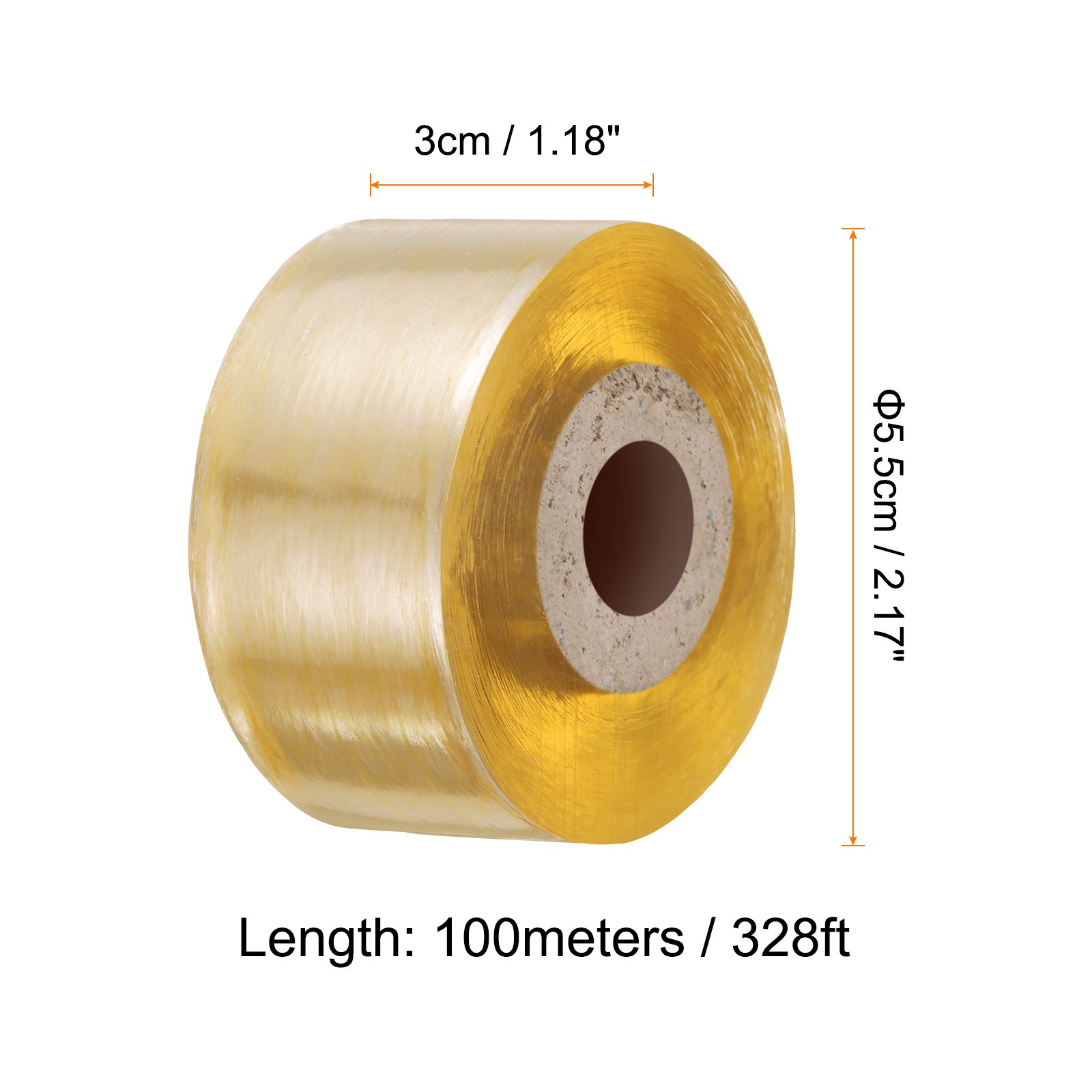 Fruit Tree Grafting Tape 3CM x 100M PVC Grafting Film for Plants, Yellow