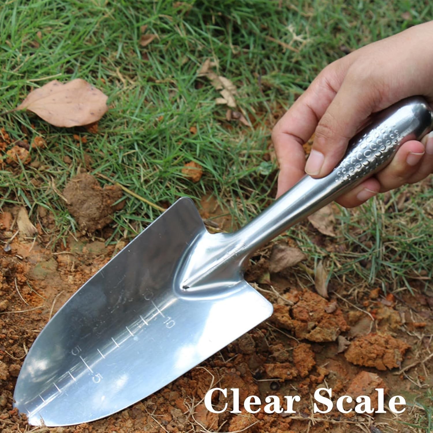8×4 Inches Compact Stainless Steel Garden Trowel – Perfect for Weeding & Digging