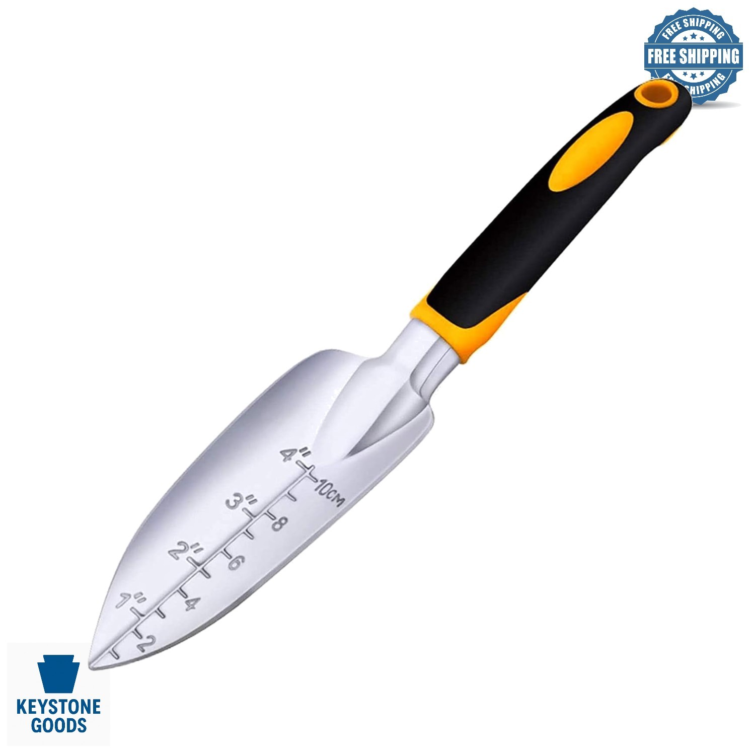 Aluminum Garden Trowel & Hand Shovel with Ergonomic Non-Slip Handle