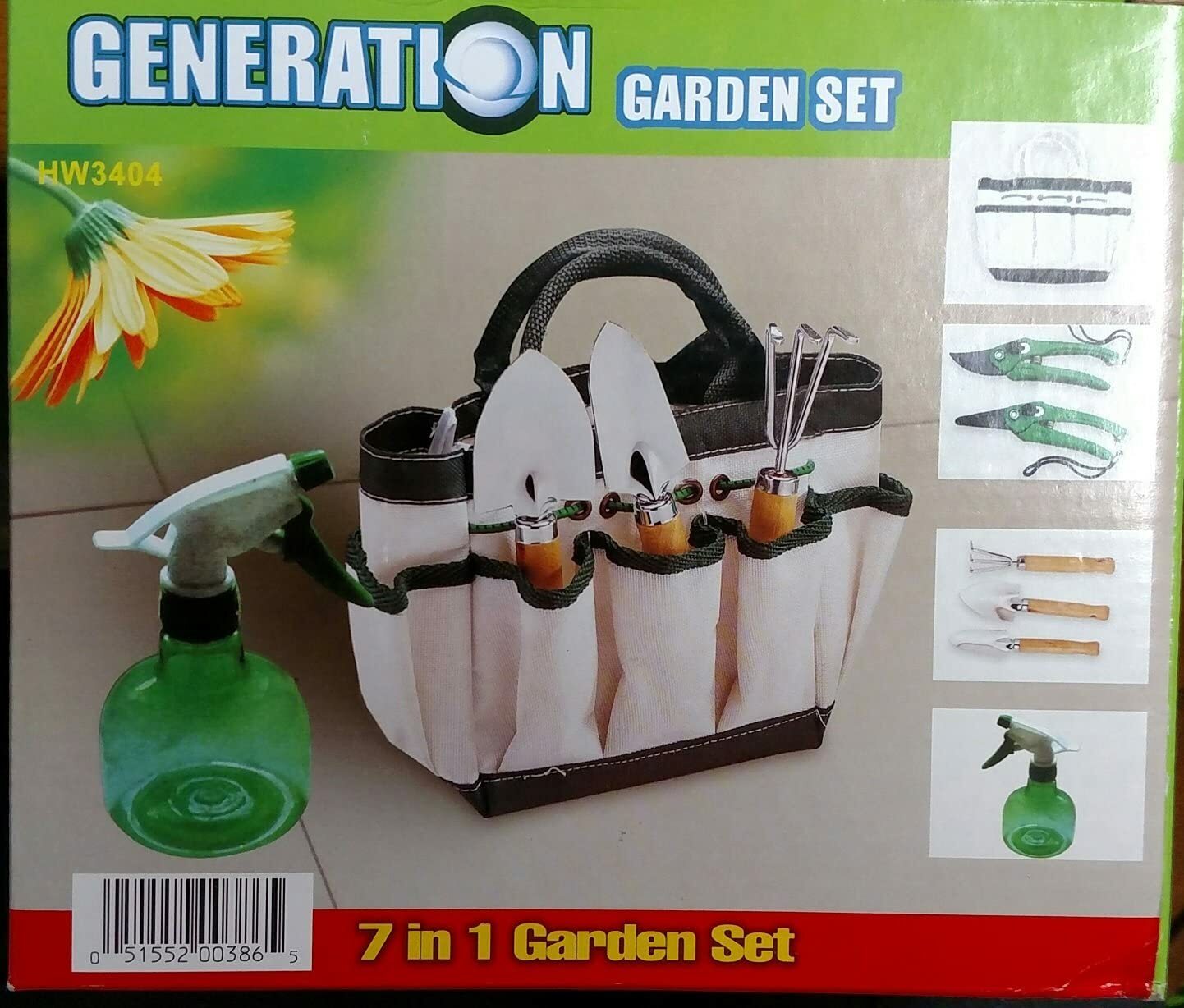 New Mini 7 Piece Garden Set – Tools, Tote and Mister …