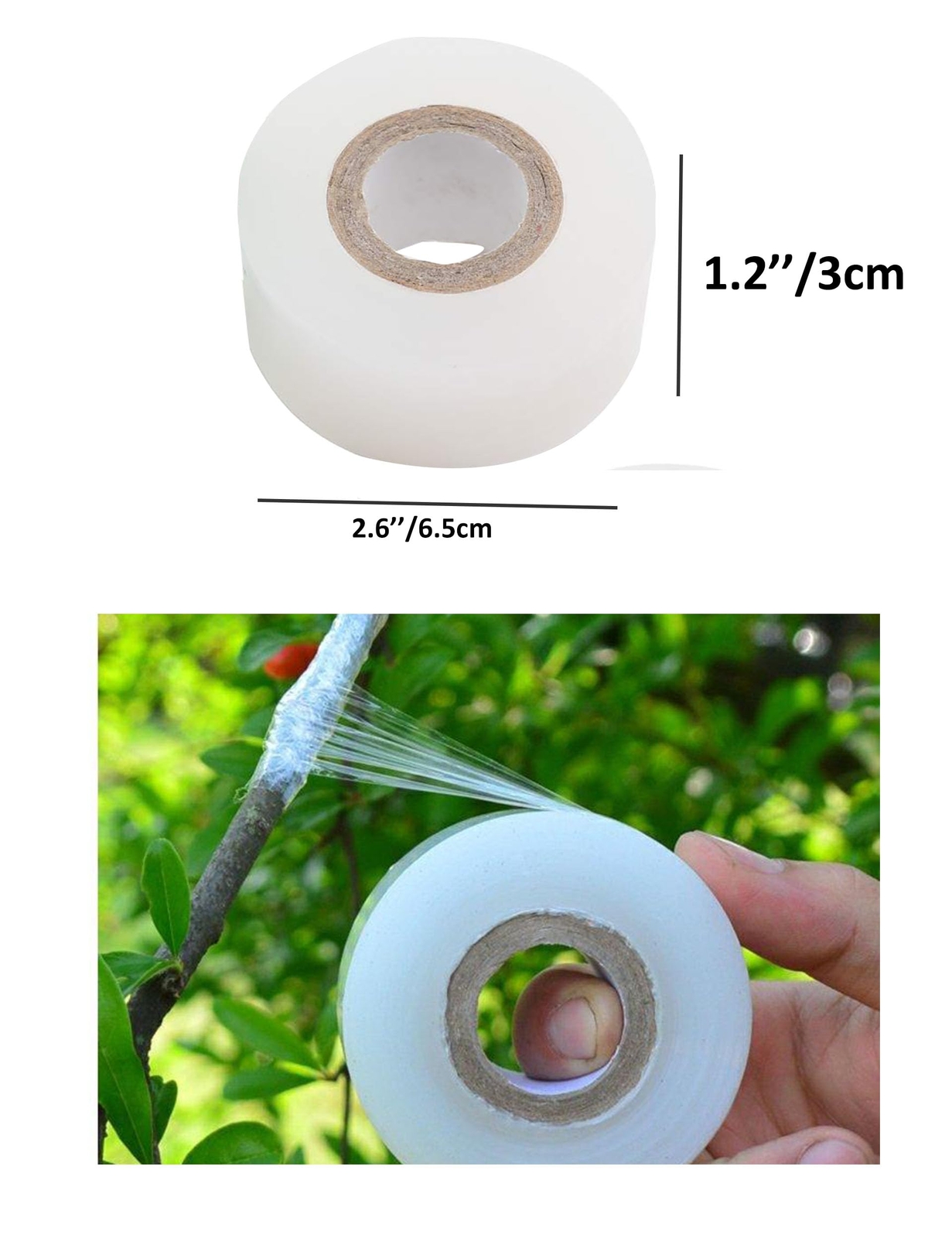 Cinta de injerto estirable para árboles frutales (3 unidades) en 3 colores