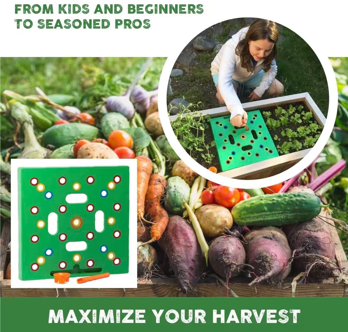 Seed and Seedling Spacer Tool for Bigger Harvests, Organized Plants & Fewer W…