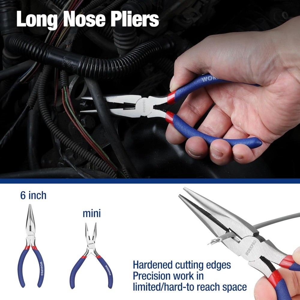 7Pcs Pliers Set Multiple Types For DIY Home Repair Use