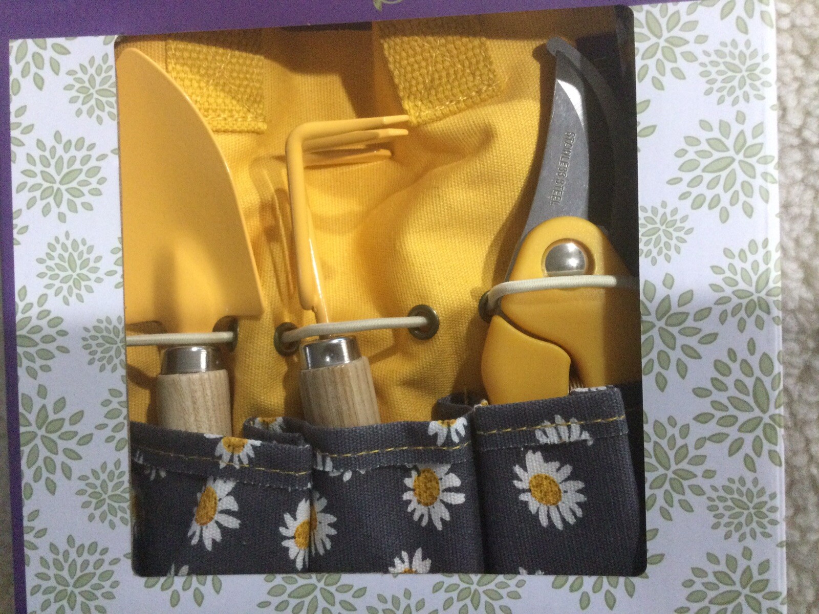 MINI 3 GARDEN PCS KIT WITH ERGONOMIC GRIPS PLUS CANVAS MINI CARRYING BAG NWT