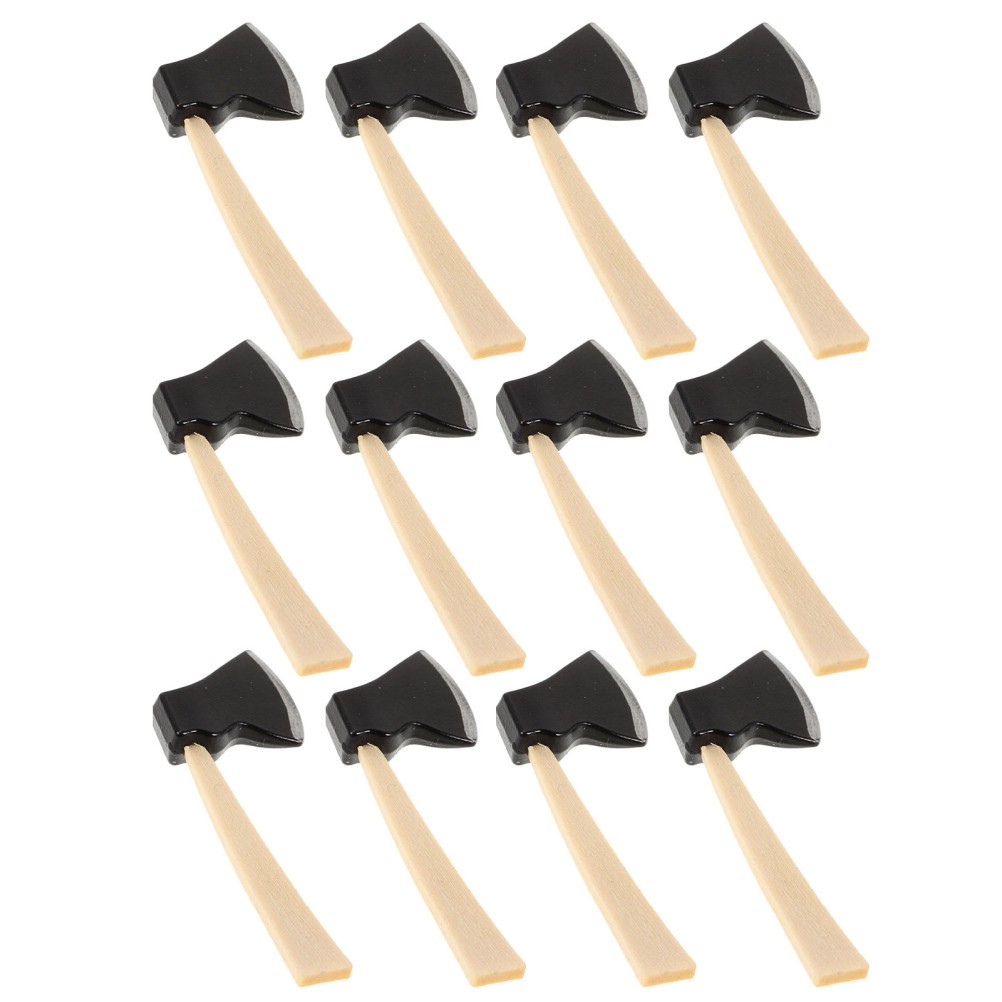 12 Pcs Dollhouse Axe Model for Farm Garden Decoration Accessories Miniature