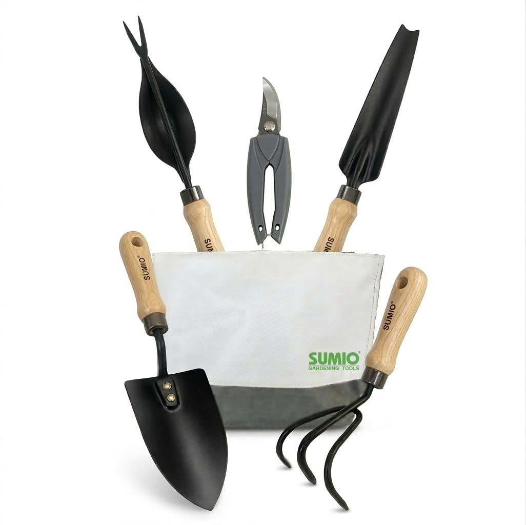 6PCS Gardening Tool Set with Storage Bag, Garden Hand Tools Kit with Pruner, …