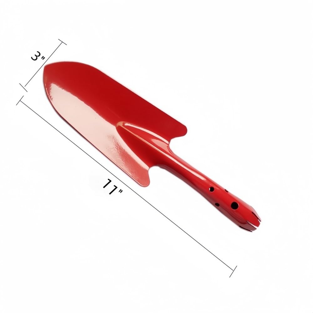 Colorful Metal Hand Shovel Trowel Set Garden Tools for Planting 5 Pack