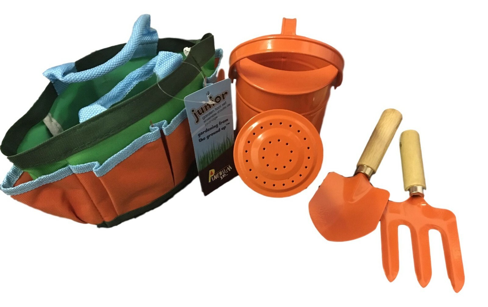 Jr. Garden Tool Set Kid Size All In One Kit Starter Set Gift Summer 4-Piece
