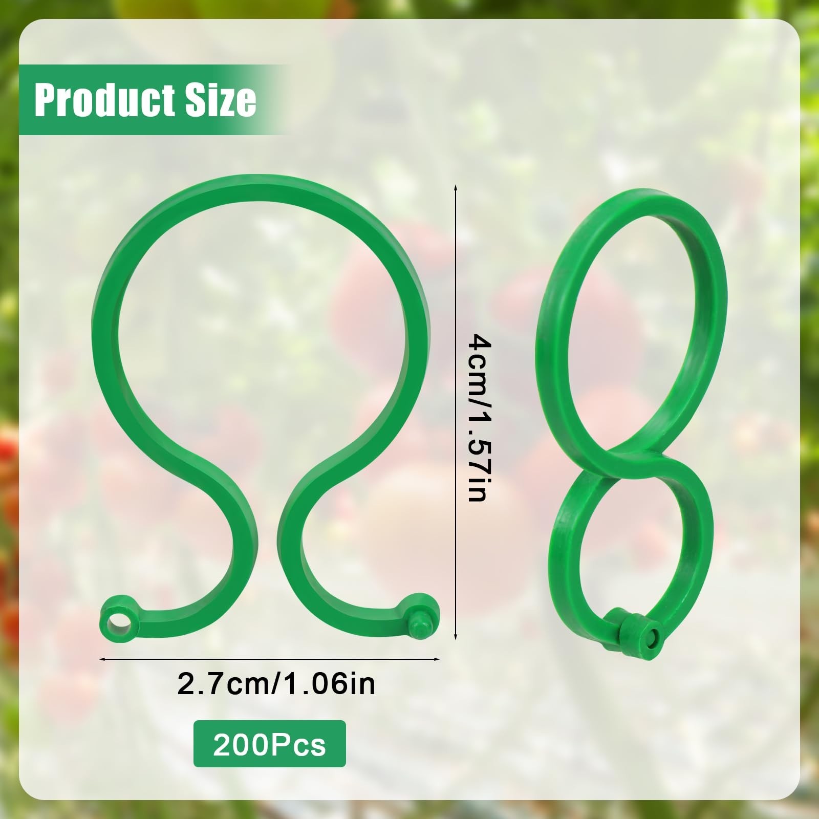 Hysagtek 100 Pcs Plant Clips for Climbing Plants Garden Clips Plant Support C…