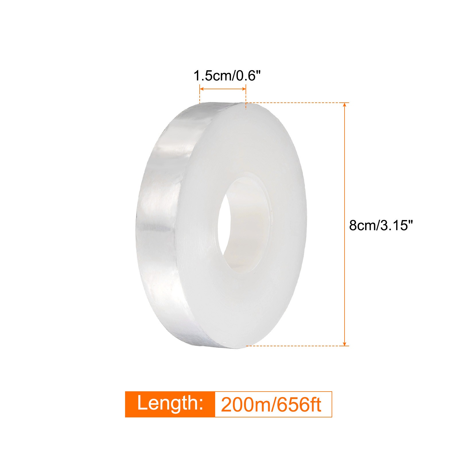 Fruit Tree Grafting Tape 1.5CM x 200M PE Grafting Film for Plant, White