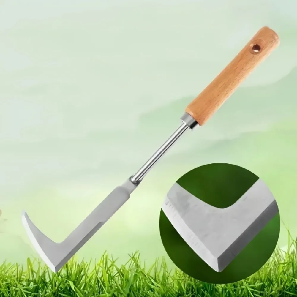 Stainless Steel L-Shaped Weeding Tool for Garden, Patio & Narrow Gaps