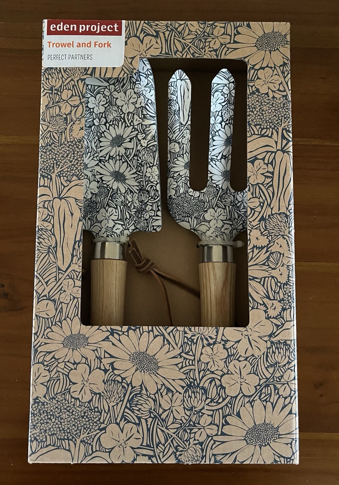Eden Project Portico Designs Metal & Wood Gardening Trowel and Fork New In Box