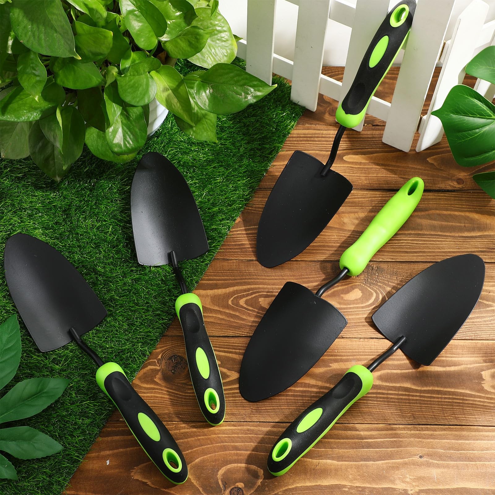 16 Pcs Garden Shovel Aluminum Alloy Heavy Duty Trowel Small Digging Shovels M…
