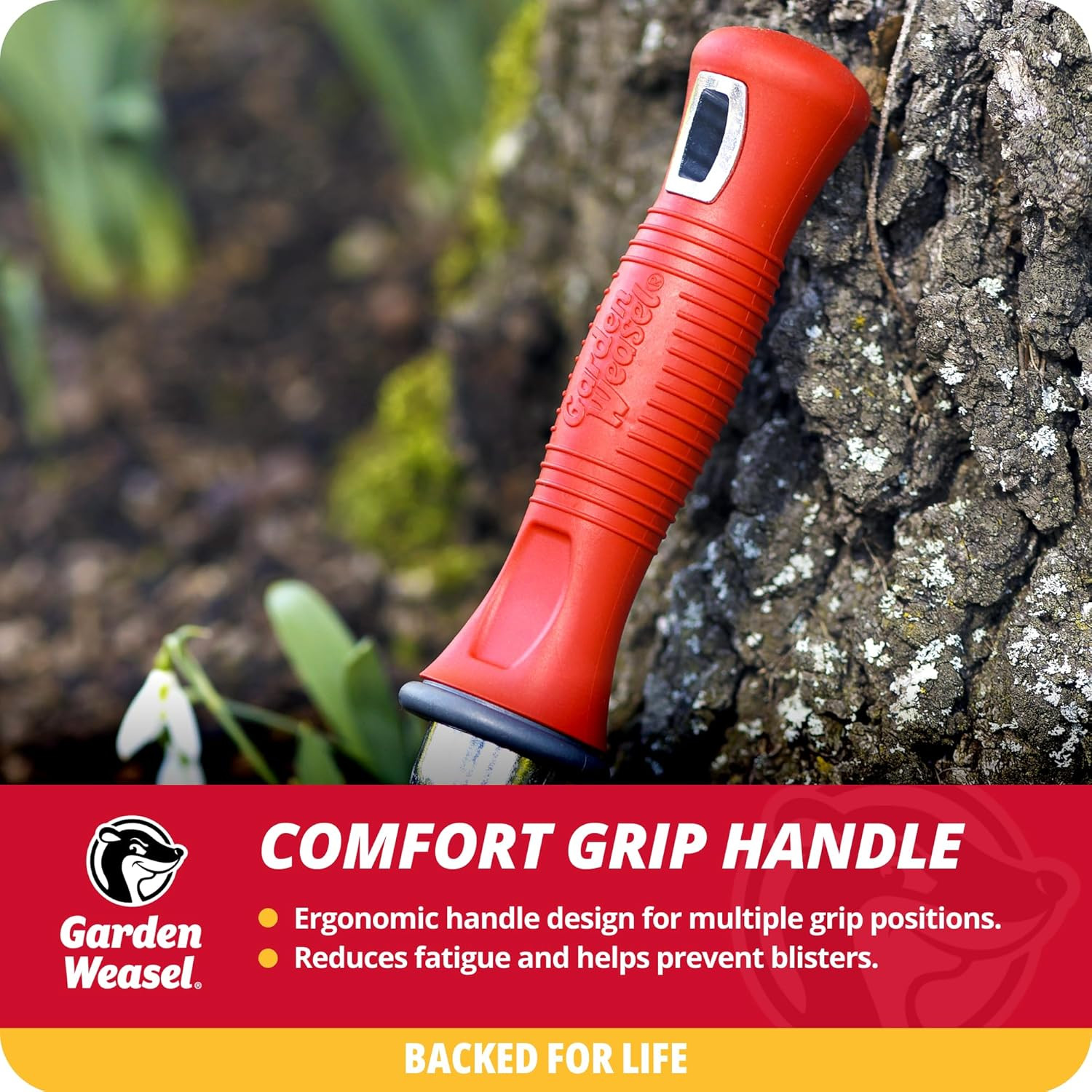 3-Piece Hand Tool Combo Set | Trowel, Transplanter and Cultivator | Heavy Duty L